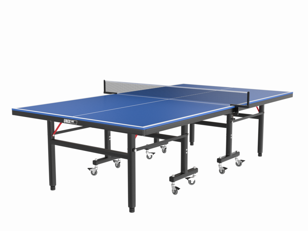 Всепогодный теннисный стол Unix Line Outdoor - 14 мм (синий) купить по доступной цене в Москве на Mir-Sporta