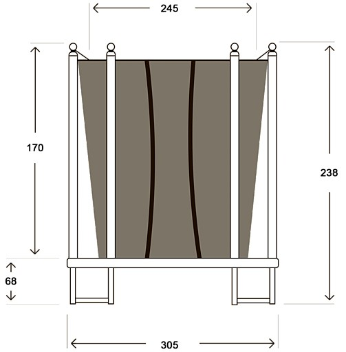 Батут Hasttings Classic Green (3,05 м) арт.ВЕ28635 (Дисконт)