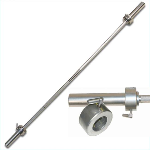Гриф "Barbell" 2200 мм, d 50 мм, замок стопорный Гриф "Barbell" 2200 мм, d 50 мм, замок стопорный
