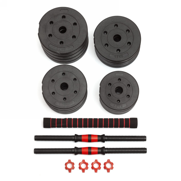 Гантели разборные с грифом, 25 кг. (2 шт. х 12,5 кг.) VictoryFit VF-DС250