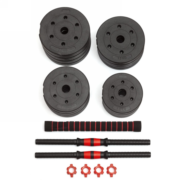 Гантели разборные с грифом, 25 кг. (2 шт. х 12,5 кг.) VictoryFit VF-DС250 Гантели разборные с грифом, 25 кг. (2 шт. х 12,5 кг.) VictoryFit VF-DС250