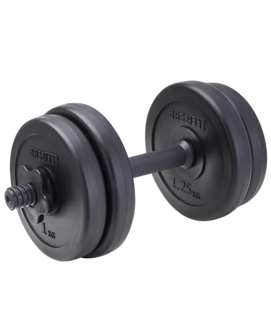 Гантель разборная пластиковая BASEFIT DB-717, 5 кг Гантель разборная пластиковая BASEFIT DB-717, 5 кг