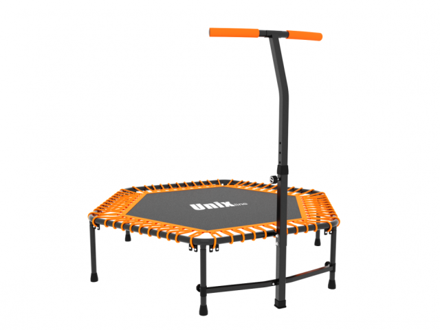Батут UNIX line 4.3 ft FITNESS (130 см) (Оранжевый)