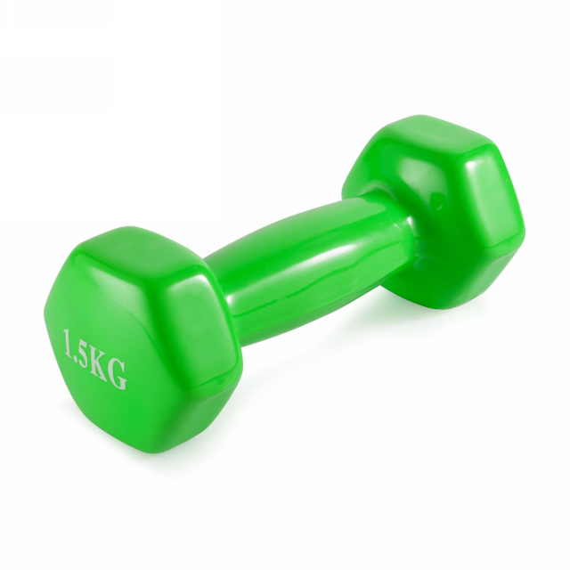 Гантель неразборная 1,5 кг. винил VictoryFit VF-DV015 Гантель неразборная 1,5 кг. винил VictoryFit VF-DV015