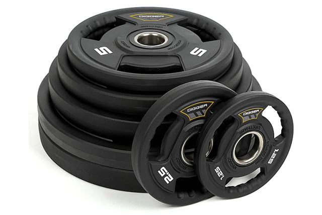 Диск олимпийский полиуретановый 3-х хватовый Hasttings HD51C3A-5 5кг