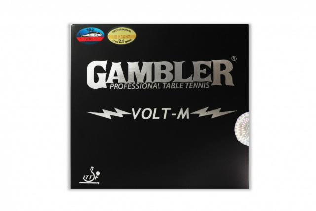 Накладка на ракетку GAMBLER VOLT M HARD 2.1MM BLACK Накладка на ракетку GAMBLER VOLT M HARD 2.1MM BLACK