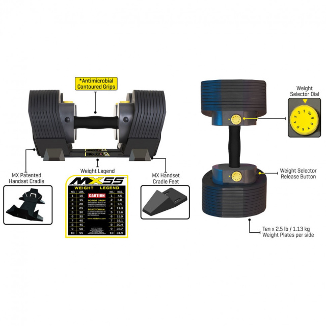 Гантели наборные First Degree Fitness MX Select MX-55