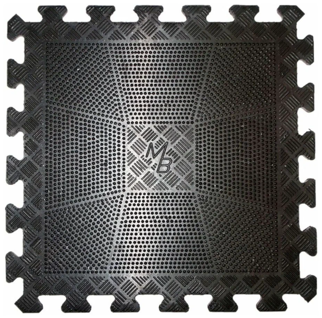 Коврик резиновый Barbell (400 х 400 х 20 мм), чёрный