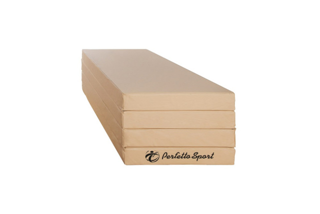 Мат PERFETTO SPORT № 5 (100 х 200 х 10), складной, 3 сложения, бежевый