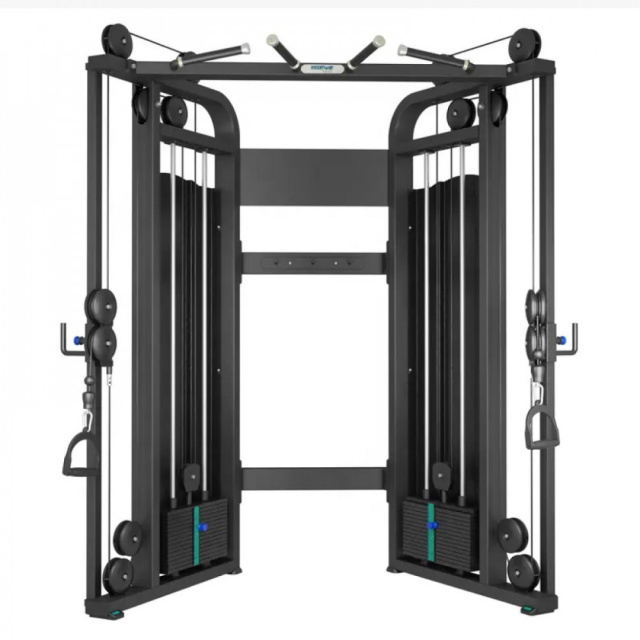 Тренажёр двойная регулируемая тяга, 2 х 100 кг. APEX PRO T17