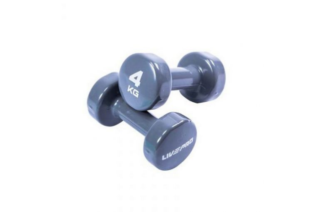 Гантели для аэробики в виниле Live Pro Colored Studio Dumbbell, 4 кг (пара) Гантели для аэробики в виниле Live Pro Colored Studio Dumbbell, 4 кг (пара)