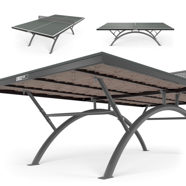 Антивандальный теннисный стол UNIX Line 14 mm SMC серый