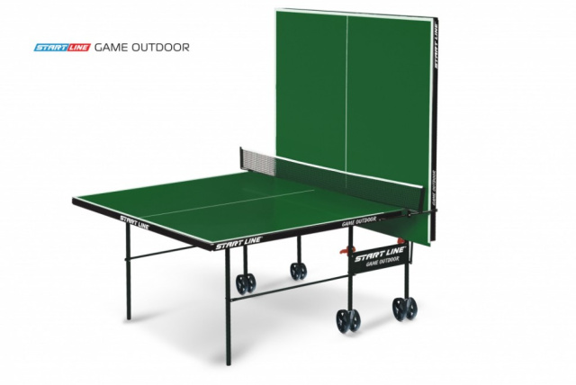 Теннисный стол Start line Game Outdoor (зеленый/с сеткой) Теннисный стол Start line Game Outdoor (зеленый/с сеткой)