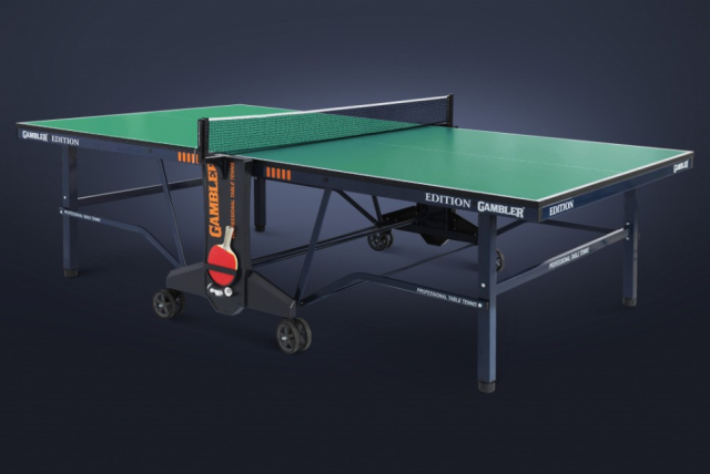 Теннисный стол GAMBLER Edition Indoor GREEN GTS-2 арт.ВЕ32679 (Дисконт)