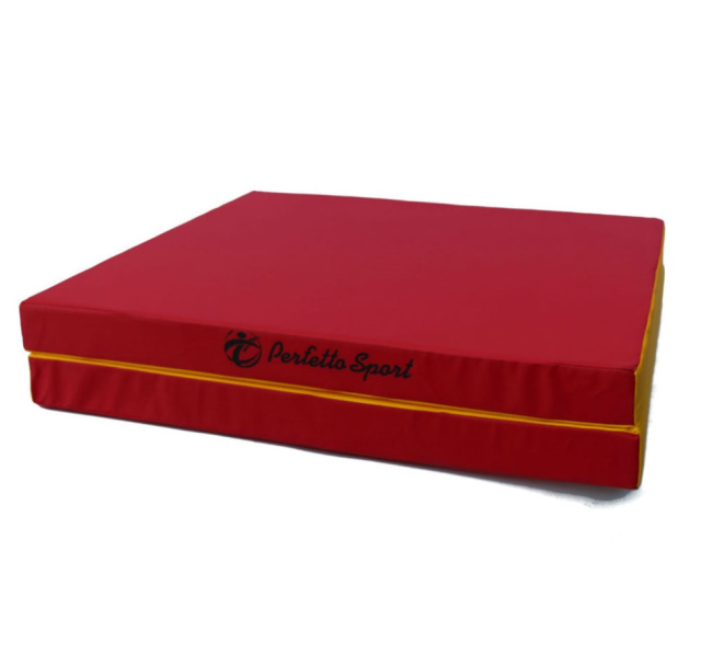 Мат PERFETTO SPORT № 8 (100 х 200 х 10), складной, 1 сложения, красно/жёлтый