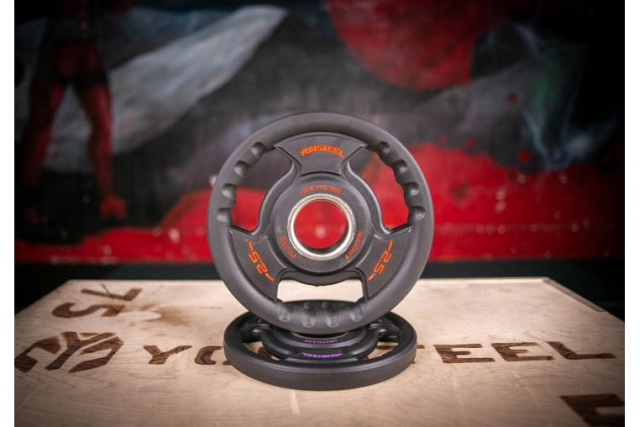 Диск YOUSTEEL TPU 2,5 kg , 3 HANDLE TPU WEIGHT PLATE, арт. OK2035A-2.5