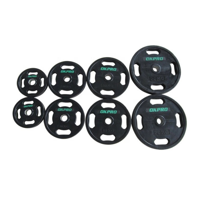 Диск обрезиненный с хватами OKPRO OK2009E (25 кг)