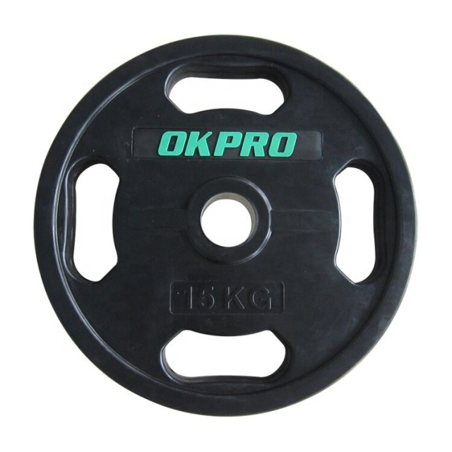 Диск обрезиненный с хватами OKPRO OK2009E (25 кг)