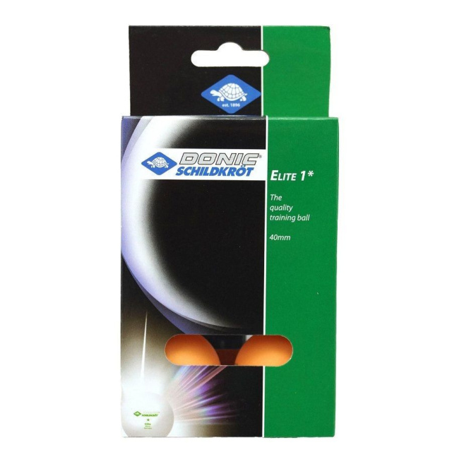 Мячики для н/тенниса DONIC ELITE 1* 40+, 6 штук, оранжевый Мячики для н/тенниса DONIC ELITE 1* 40+, 6 штук, оранжевый