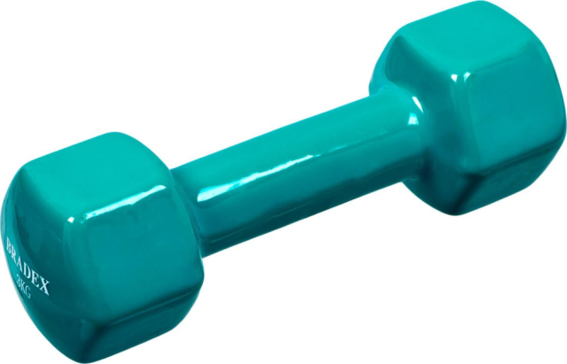Гантель обрезиненная Bradex, 3 кг, голубая Гантель обрезиненная Bradex, 3 кг, голубая