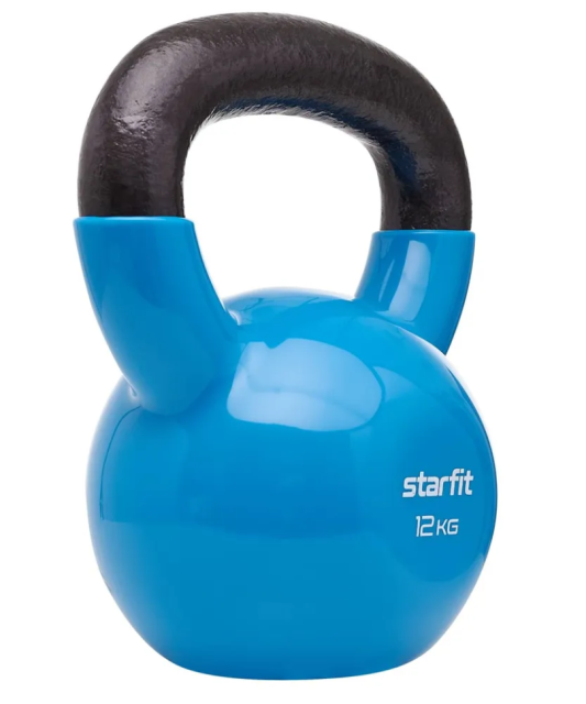Гиря виниловая STARFIT DB-401 12 кг, синий Гиря виниловая STARFIT DB-401 12 кг, синий