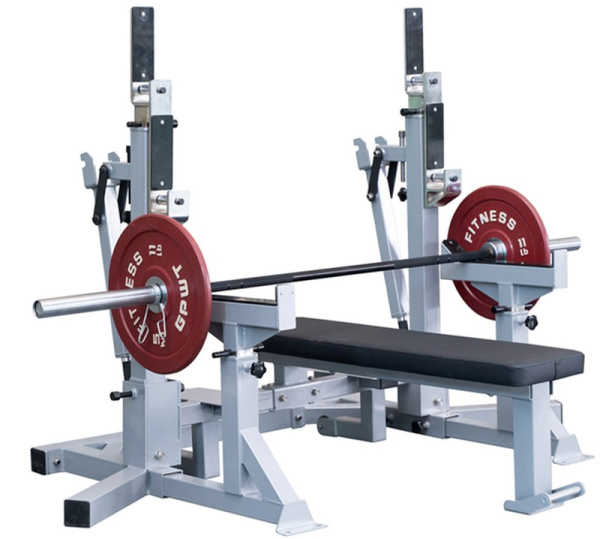 Скамья для жима олимпийская  домкратная / стойка для приседаний IPF Gymmaster SS-27
