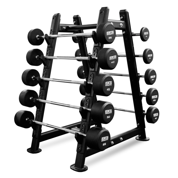 Набор обрезиненных штанг BRONZE GYM, 10-55 кг - 10 шт, шаг 5 кг Набор обрезиненных штанг BRONZE GYM, 10-55 кг - 10 шт, шаг 5 кг