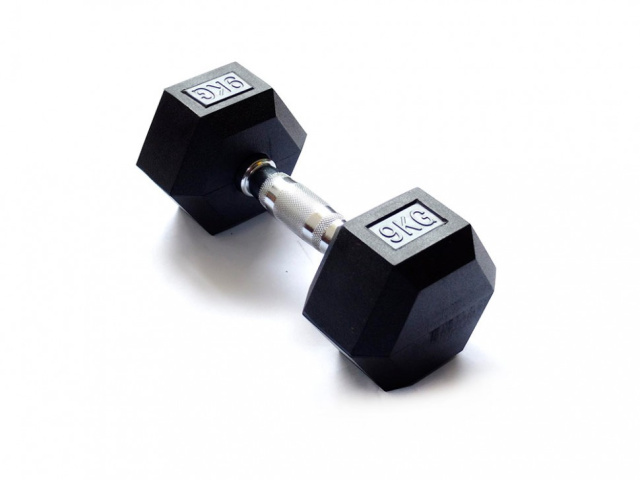 Гантель гексагональная обрезиненная ZSO FT-HEX-09T (9 кг) Гантель гексагональная обрезиненная ZSO FT-HEX-09T (9 кг)