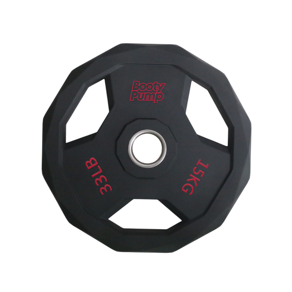 Диск полиуретановый треххватовый BOOTY PUMP 15KG