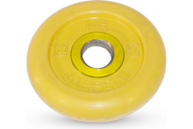 Диск обрезиненный "Barbell" d 51 мм цветной 1,25 кг