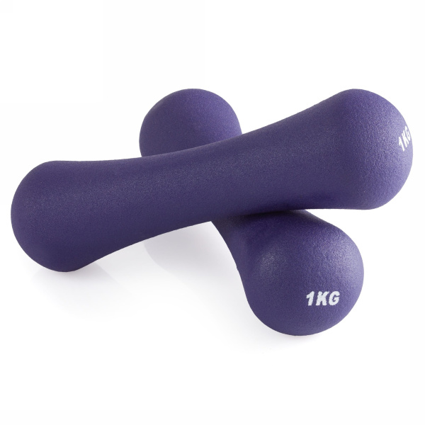 Гантель неразборная 1 кг. неопрен VictoryFit VF-DN010