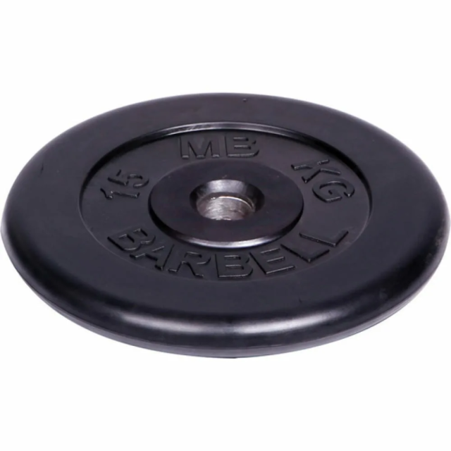 Диск обрезиненный "Barbell" d 26 мм чёрный 20,0 кг