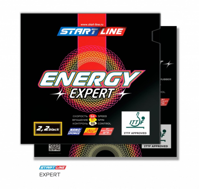 Накладка на ракетку Start Line ENERGY EXPERT 2.2 (черная) Накладка на ракетку Start Line ENERGY EXPERT 2.2 (черная)