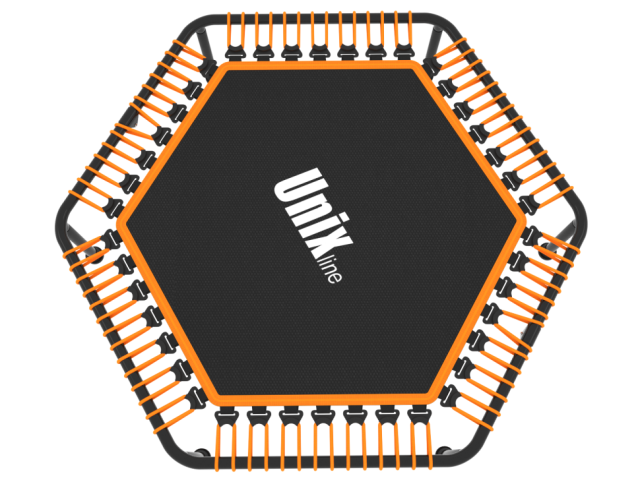 Батут UNIX Line FITNESS Lite Orange, 130 см