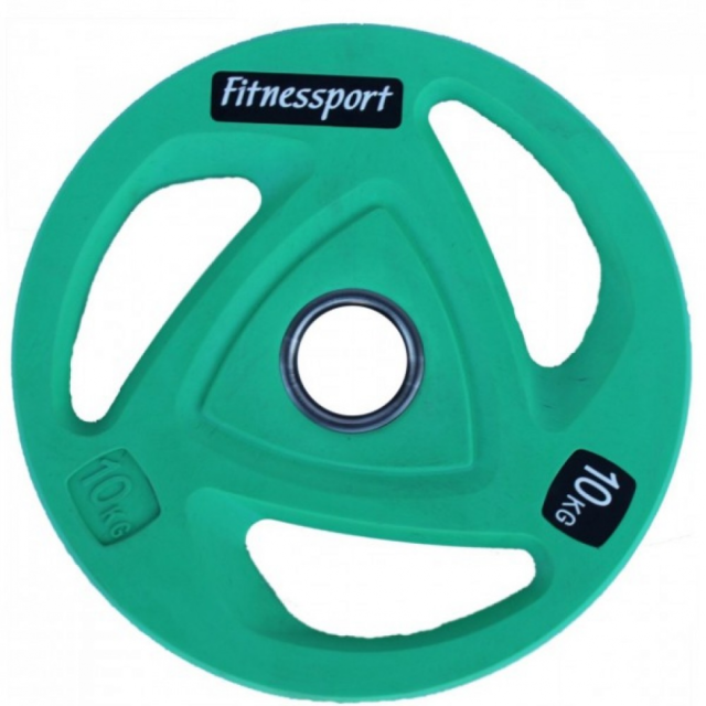 Диск олимпийский обрезиненный Fitnessport RCP20 (10 кг)