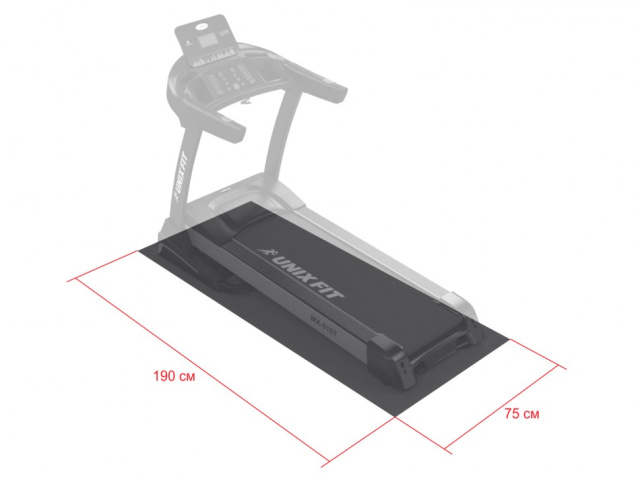 Коврик для кардиотренажеров UNIXFIT (190х75)