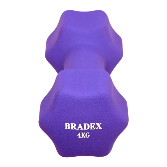 Набор гантелей неопреновых Bradex SF 0867 4 кг, фиолетовые, 2 шт. Набор гантелей неопреновых Bradex SF 0867 4 кг, фиолетовые, 2 шт.