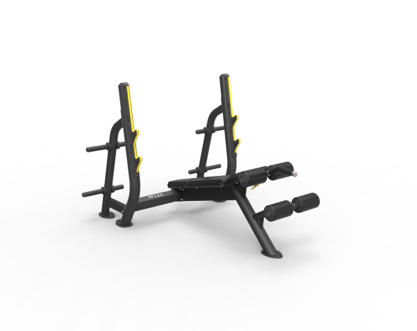 Скамья для жима с отрицательным наклоном PTT0211F+PTT0209-OPT