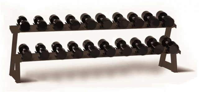 Стойка для хранения гантелей Aerofit AFDBR10 (10 пар) Стойка для хранения гантелей Aerofit AFDBR10 (10 пар)