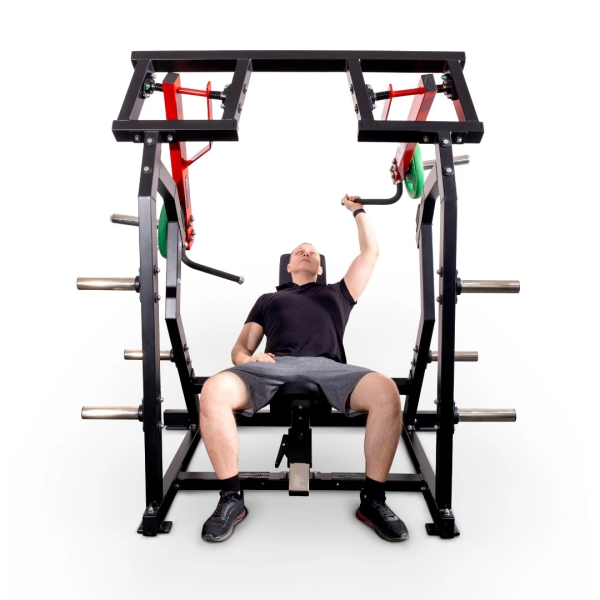 Плечевой жим на свободных весах Protrain PP121 (черно-красный)