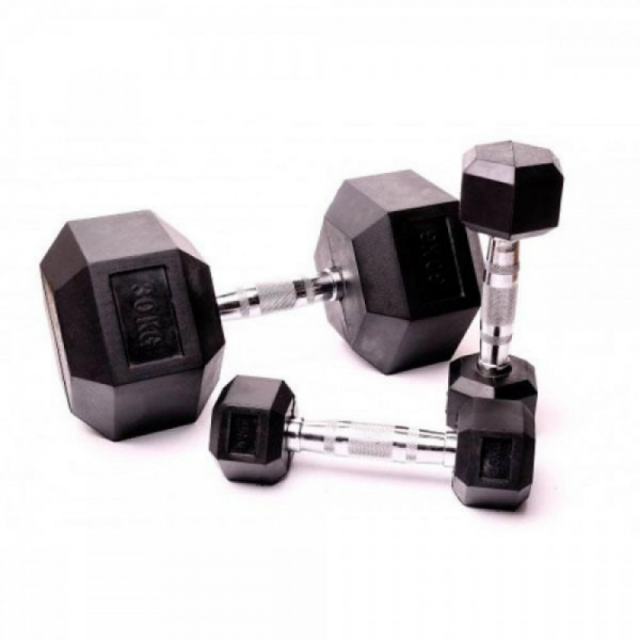 Гантельный ряд гексагональный Fitnessport D-05 (2.5-50 кг) Гантельный ряд гексагональный Fitnessport D-05 (2.5-50 кг)