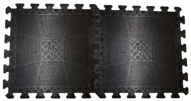 Коврик резиновый Barbell (400 х 400 х 20 мм), чёрный