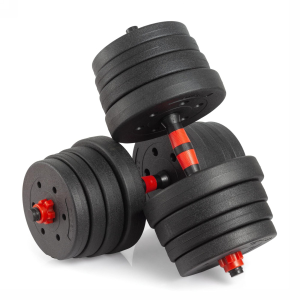 Гантели разборные с грифом, 30 кг. (2 шт. х 15 кг.) VictoryFit VF-DС300