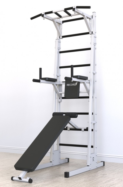 Напольная шведская стенка Рекорд R3/Турник навесной RECORD арт.ВЕ35073/КГ (Дисконт)