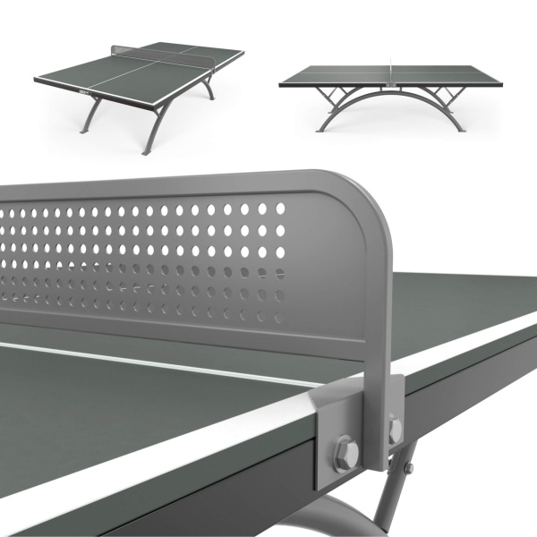 Антивандальный теннисный стол UNIX Line 14 mm SMC серый
