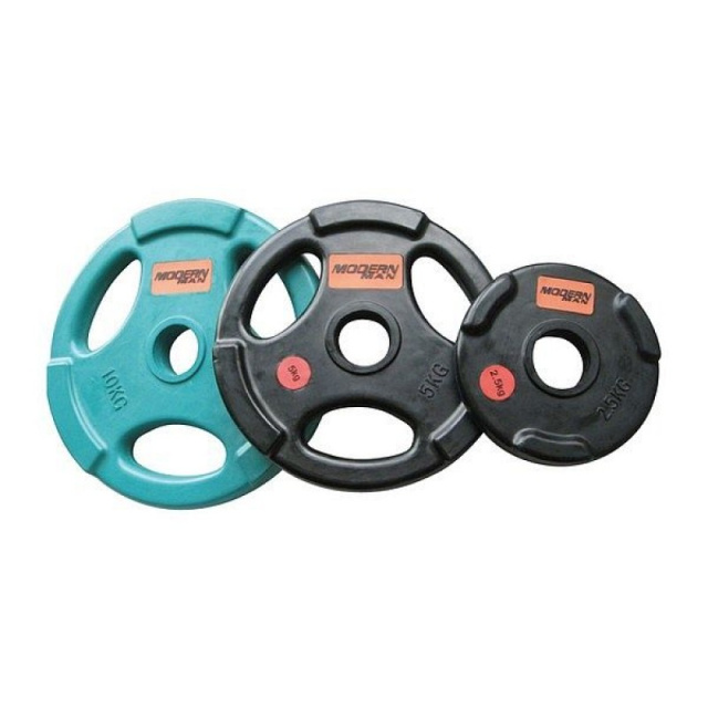 Диск обрезиненный с тройным хватом MD Buddy MD1017 (20кг)