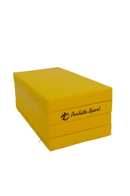Мат PERFETTO SPORT № 5 (100 х 200 х 10), складной, 3 сложения, жёлтый
