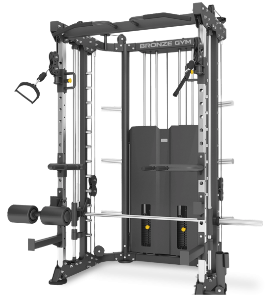 Многофункциональный силовой комплекс со встроенными весовыми стеками профессиональный BRONZE GYM YAR