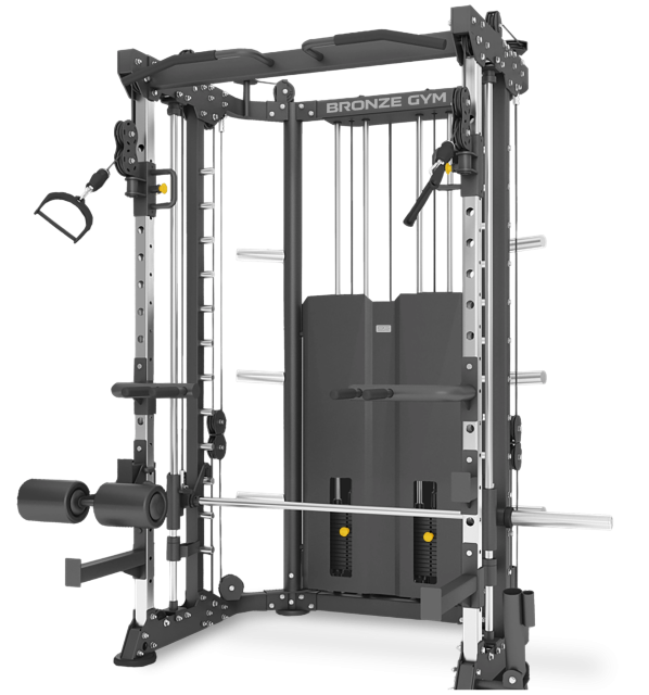 Многофункциональный силовой комплекс со встроенными весовыми стеками профессиональный BRONZE GYM YAR Многофункциональный силовой комплекс со встроенными весовыми стеками профессиональный BRONZE GYM YAR
