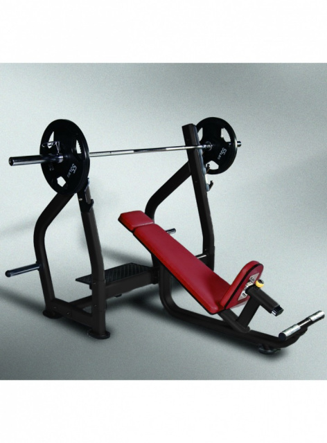 Олимпийская скамья для наклонного жима BenCarFitness TS-P021/1 (бордовый)